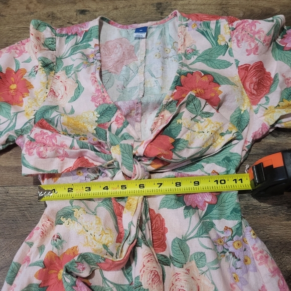 Old Navy Floral Maxi Wrap Dress Size XS - Picture 6 of 8